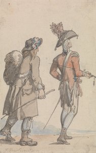 将校とそのしもべ 作： Thomas Rowlandson